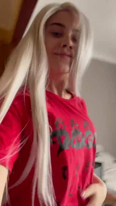 when I run my boobs shake. Do you want to be my support?