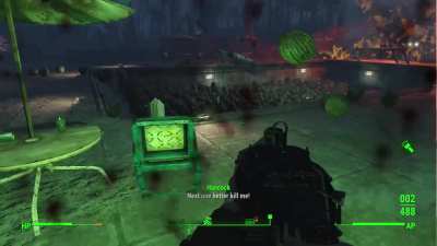 NO, NOT MY MELON POOL!