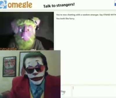 racist joker encounters a furry