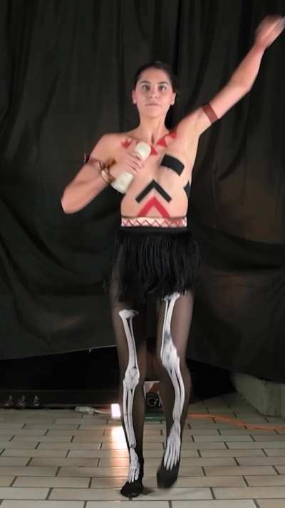 Why wear dance clothes when you can wear decorative tape ?