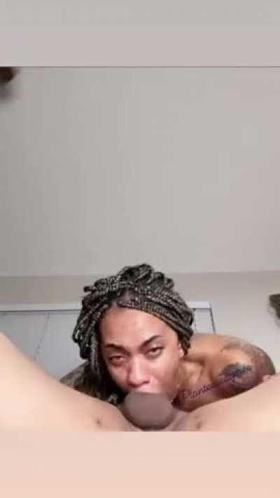 Rode him for 10 minutes after I made him cum