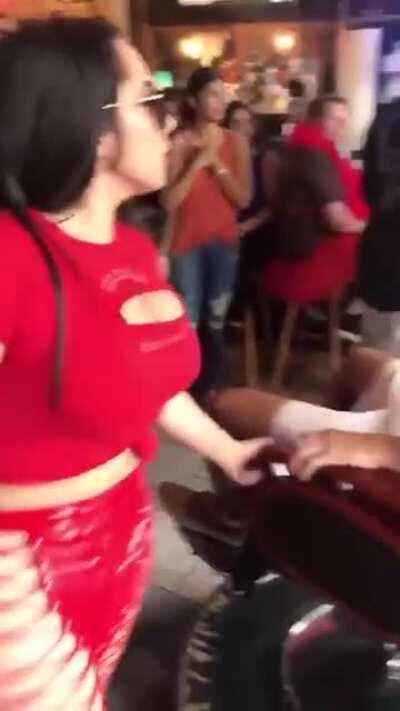 Butt smacking not coool