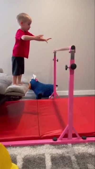 Maybe this one won’t be an Olympic gymnast