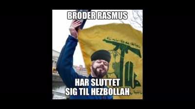 Åh nej! Rasmus Paludan, danernes lys, de svages beslytter, er blevet radikaliseret af Hezbollah!!!