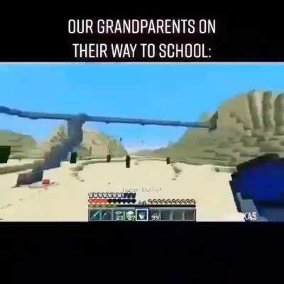 When you leave the bus and try to catch it