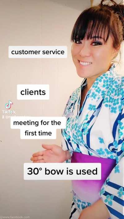 Japanese bowing etiquette