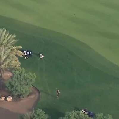 I’ll stand with my back to the fairway when someone is hitting!