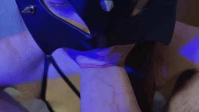 I'm on my knees sucking a fat dick