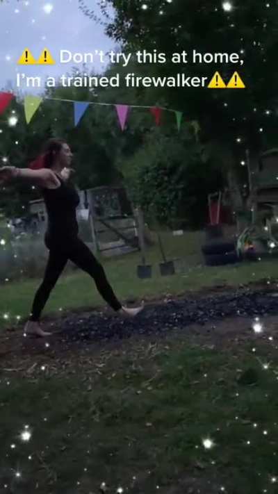 fire goddess walks on hot coals: Part 1