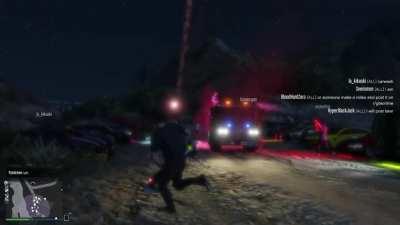 I made a compilation with the most fun GTA Online session I have ever been in