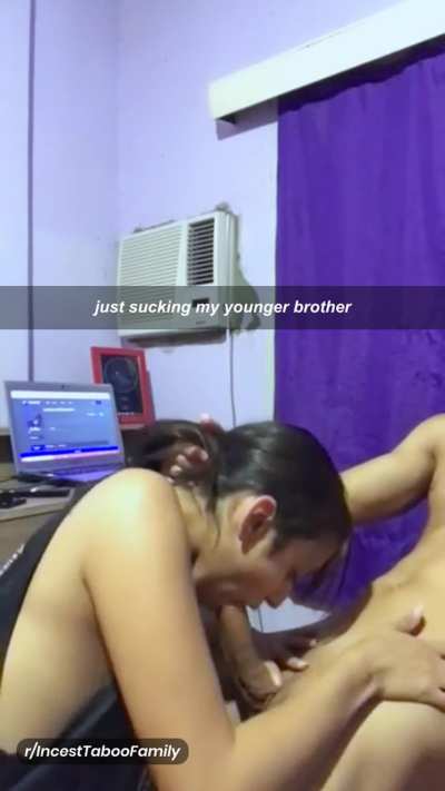just sucking my younger brother