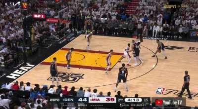 [Highlight] Heat Tip in the Ball for Jokic to Show How Much They Love Him!