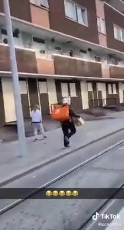 Teenagers in dublin stole the moped off a delivery driver