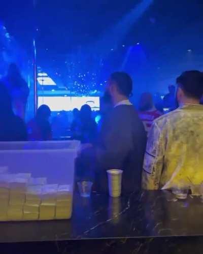 Drake out at Onyx last night in ATL. How many months would it take you to make that much money?👀😂