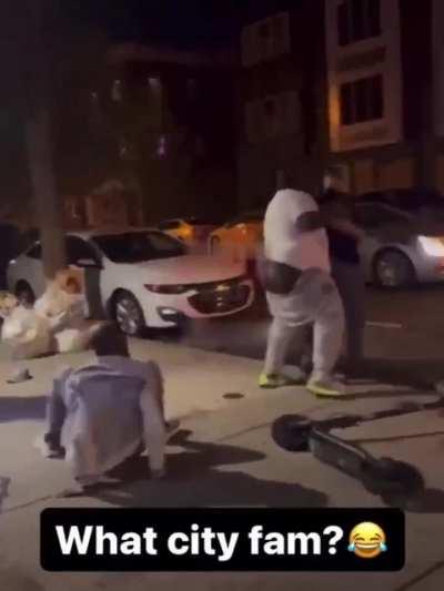 Messing with the bouncer.