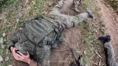 LNR mobilized soldiers surrendering/deserting to Ukrainian forces, location undisclosed