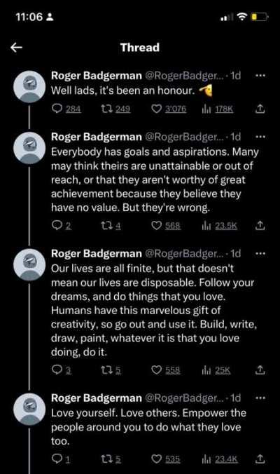 We lost a real one today