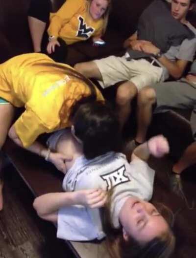 straight girls at a party