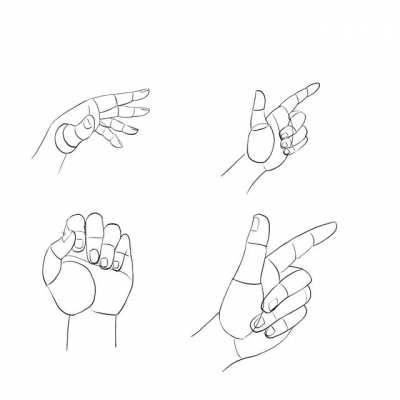 Animated hand studies