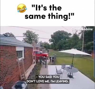 Running away from home for not being loved