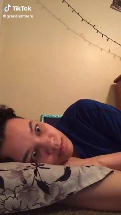 She's blind, not deaf!