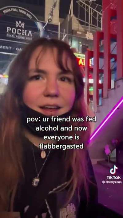 The man is speaking his mind