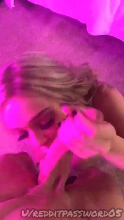 Kali Roses Deepthroating 10 Inch Cock And Swallowing