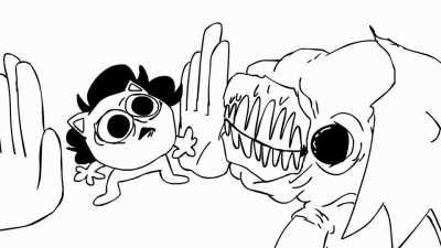 The mc when someone calls them a nerd or whatever