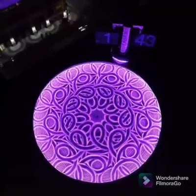 Timelapse of a kinetic sand drawing table