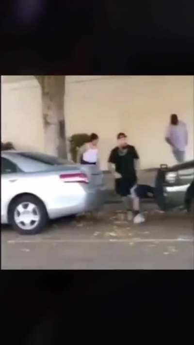 I guess the guy they jumped was beating up and trying to steal from a street vendor not sure what the entire story is