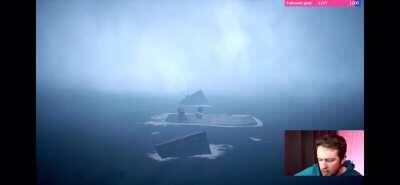 Kevin singing a sea shanty during the Little Nightmares 2 stream.