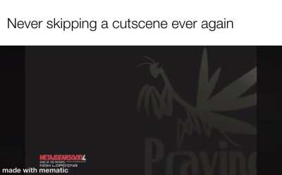 No more skipping cutscenes from now on