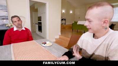 Daddy Fucks Step Son’s New Girlfriend and His Stepdaughter