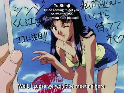 Shinji meets Misato