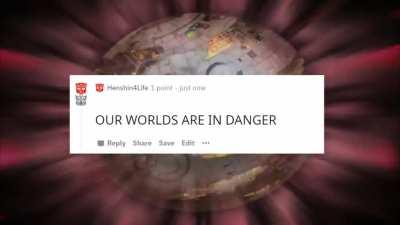 OuR wOrLdS aRe In DaNgEr (aka the fandom every time Transformers: Cybertron is brought up)
