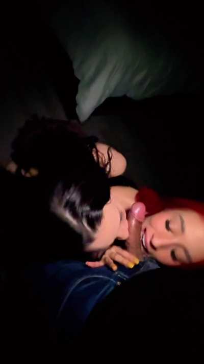 Sharing our uber driver’s dick