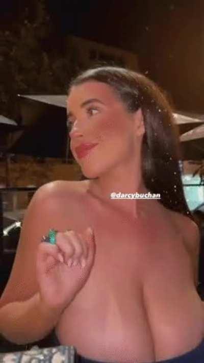 Dance if you have a very full chest in that dress