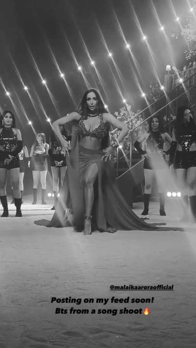 Malaika's look from an upcoming song