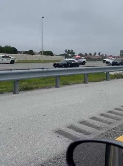 guy in a white car shot a cop and brought the whole airforce after him
