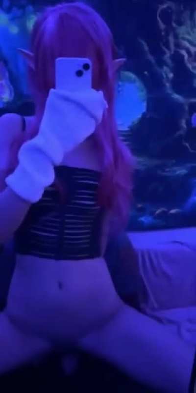 Petite goth girl wet riding