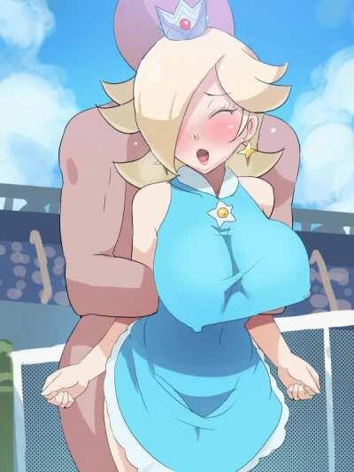 A average game of tennis with Rosalina (gif)