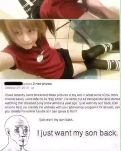 he just wants his son back