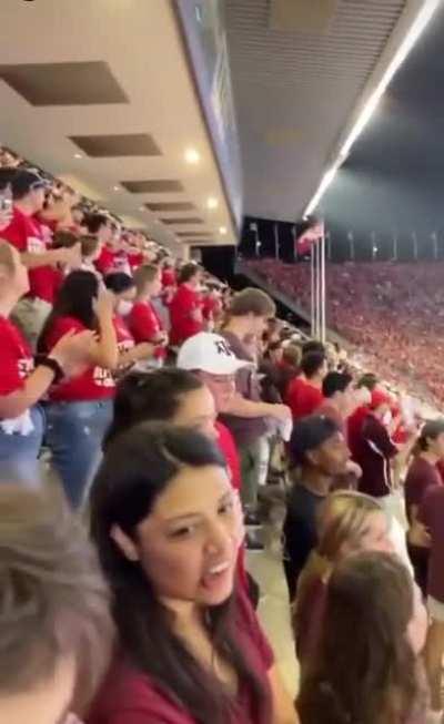 Is this “Fuck Joe Biden” chant real or sound overlay?