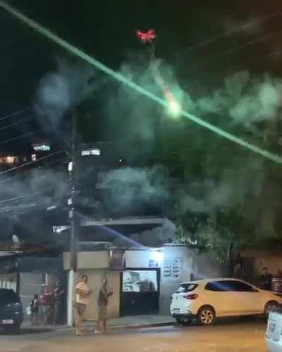 Man uses drone to shoot loud neighbor for his music