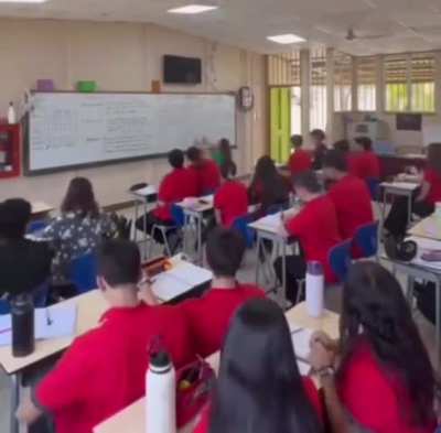 These students trying to escape