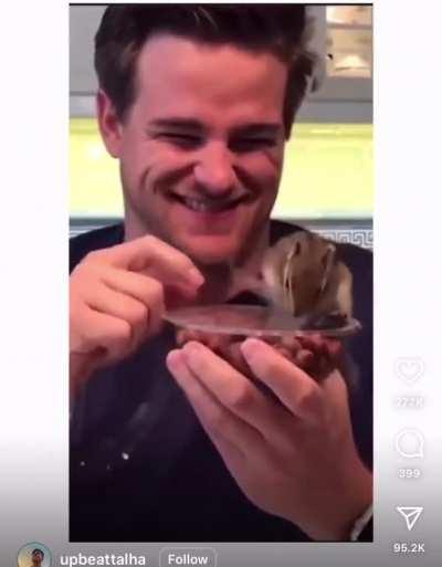 Bro lost his cool due to hunger lol