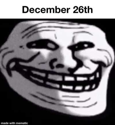 Post holiday depression time