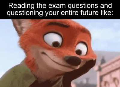 That moment of panic