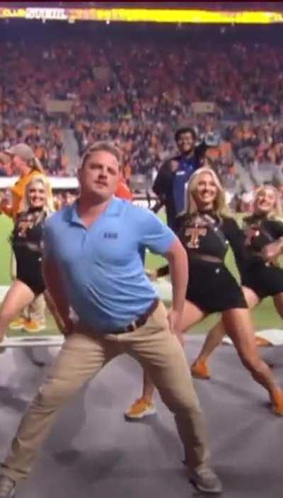 Chad makes sure the choreography is safe.