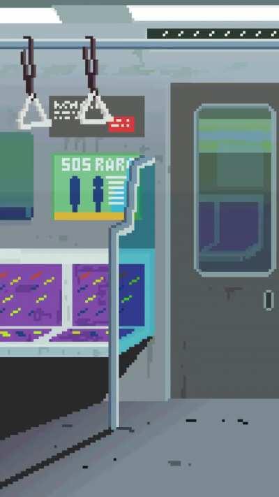Un Pixel Art del subte porteño